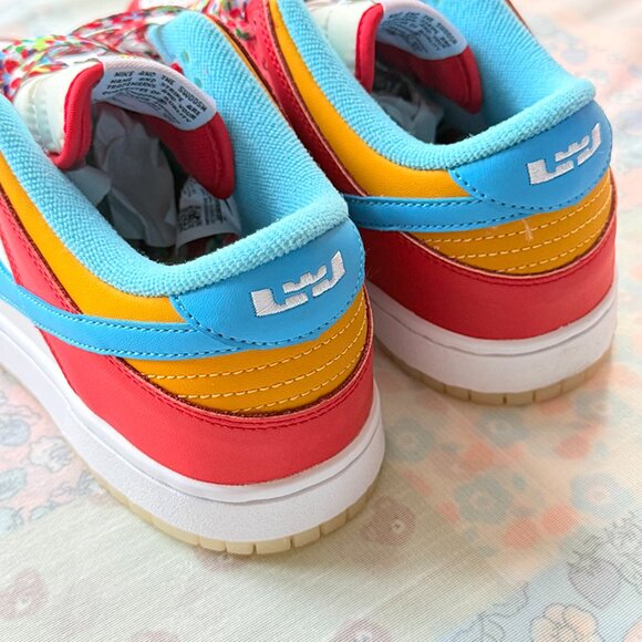 Nike X Lebron James Dunk Low Fruity Pebbles Sneakers - Picture 5 of 10